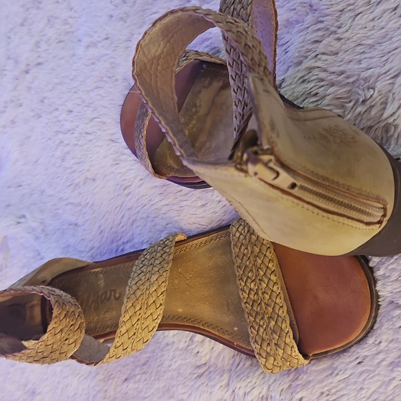 Sugar Braided Beige Sandals - Picture 1 of 7